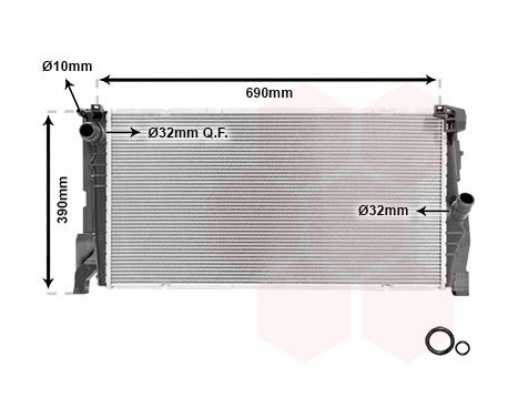 Radiator, engine cooling *** IR PLUS *** 06012701 International Radiators Plus