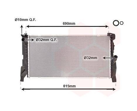Radiator, engine cooling *** IR PLUS *** 06012703 International Radiators Plus