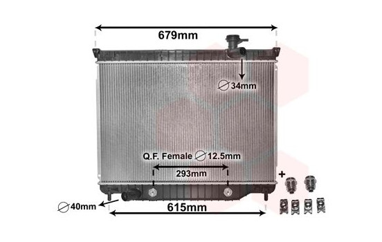 Radiator, engine cooling *** IR PLUS *** 08002040 International Radiators Plus, Image 2