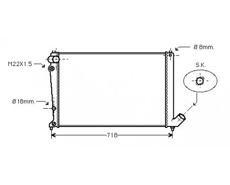 Radiator, engine cooling *** IR PLUS *** 09002107 International Radiators Plus