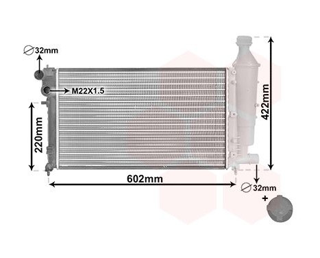 Radiator, engine cooling *** IR PLUS *** 09002116 International Radiators Plus