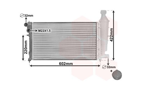 Radiator, engine cooling *** IR PLUS *** 09002116 International Radiators Plus