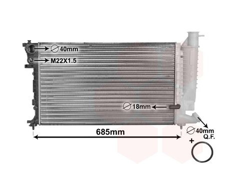 Radiator, engine cooling *** IR PLUS *** 09002121 International Radiators, Image 2