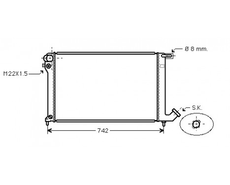 Radiator, engine cooling *** IR PLUS *** 09002137 International Radiators Plus