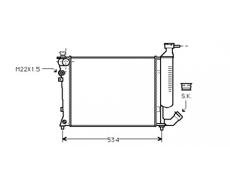 Radiator, engine cooling *** IR PLUS *** 09002154 International Radiators Plus