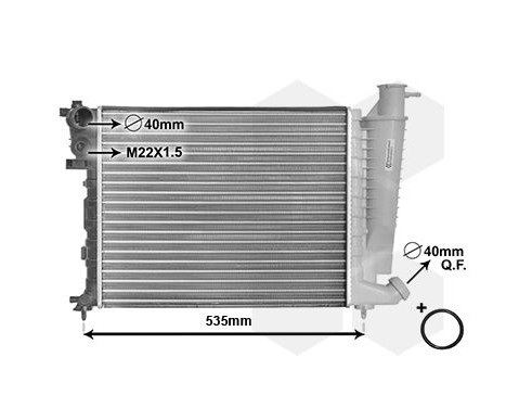 Radiator, engine cooling *** IR PLUS *** 09002154 International Radiators Plus, Image 2