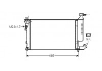 Radiator, engine cooling *** IR PLUS *** 09002155 International Radiators Plus