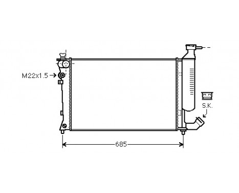 Radiator, engine cooling *** IR PLUS *** 09002155 International Radiators Plus