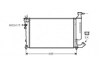 Radiator, engine cooling *** IR PLUS *** 09002157 International Radiators Plus