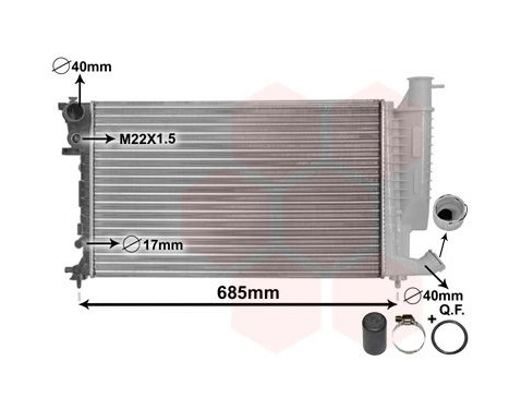 Radiator, engine cooling *** IR PLUS *** 09002157 International Radiators Plus, Image 3