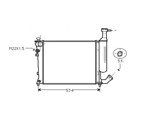 Radiator, engine cooling *** IR PLUS *** 09002167 International Radiators Plus