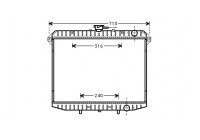 Radiator, engine cooling *** IR PLUS *** 13002143 International Radiators