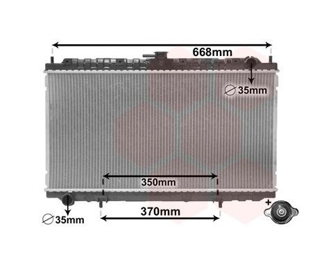 Radiator, engine cooling *** IR PLUS *** 13002181 International Radiators Plus