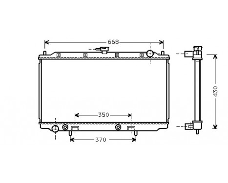Radiator, engine cooling *** IR PLUS *** 13002196 International Radiators Plus