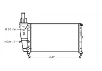 Radiator, engine cooling *** IR PLUS *** 17002140 International Radiators Plus