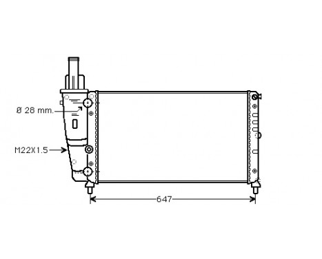 Radiator, engine cooling *** IR PLUS *** 17002140 International Radiators Plus