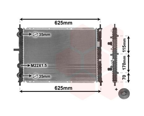 Radiator, engine cooling *** IR PLUS *** 17002188 International Radiators Plus, Image 3