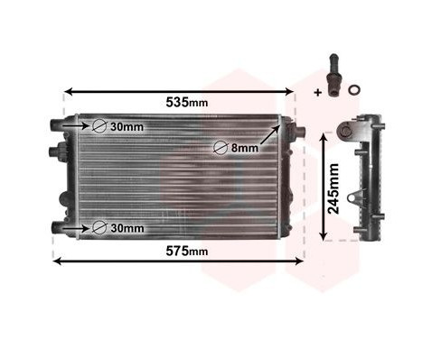 Radiator, engine cooling *** IR PLUS *** 17002239 International Radiators Plus