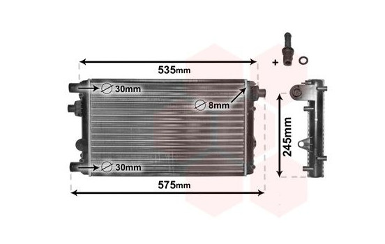 Radiator, engine cooling *** IR PLUS *** 17002239 International Radiators Plus