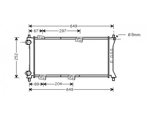 Radiator, engine cooling *** IR PLUS *** 17002258 International Radiators Plus