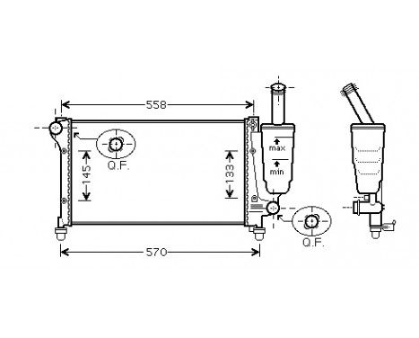 Radiator, engine cooling *** IR PLUS *** 17002291 International Radiators Plus, Image 2
