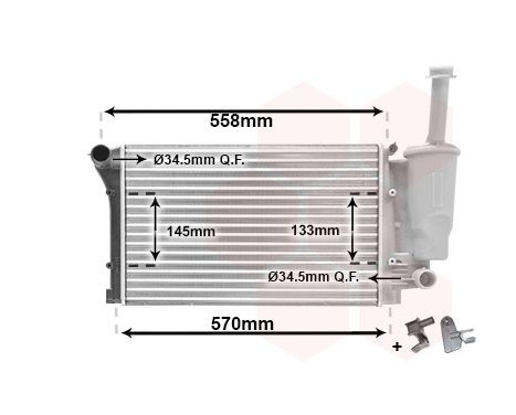 Radiator, engine cooling *** IR PLUS *** 17002291 International Radiators Plus