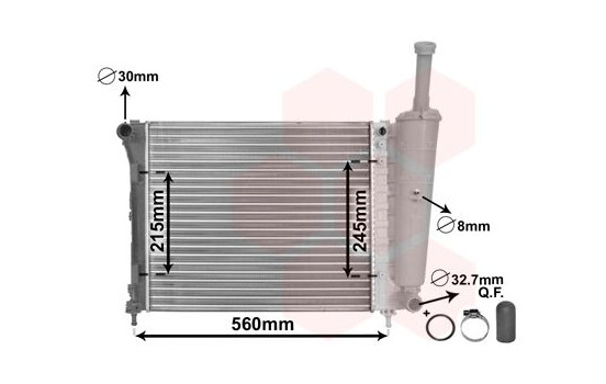 Radiator, engine cooling *** IR PLUS *** 17002345 International Radiators Plus