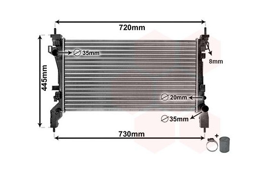 Radiator, engine cooling *** IR PLUS *** 17002385 International Radiators Plus, Image 3