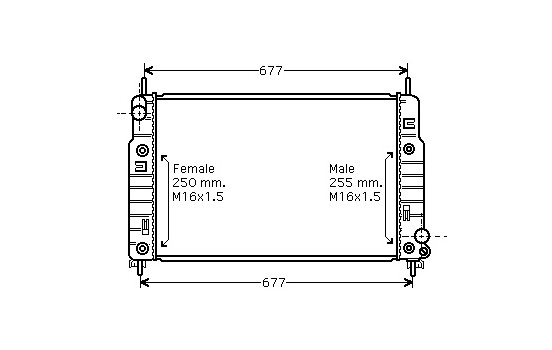 Radiator, engine cooling *** IR PLUS *** 18002223 International Radiators Plus, Image 2