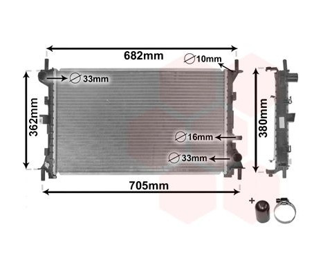 Radiator, engine cooling *** IR PLUS *** 18002264 International Radiators Plus