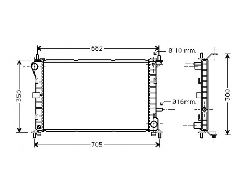 Radiator, engine cooling *** IR PLUS *** 18002264 International Radiators Plus, Image 2