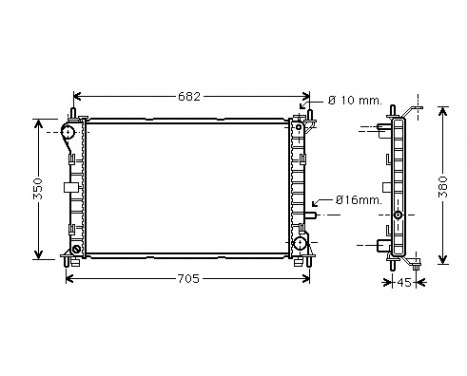 Radiator, engine cooling *** IR PLUS *** 18002265 International Radiators Plus, Image 2