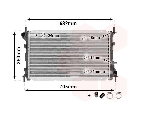 Radiator, engine cooling *** IR PLUS *** 18002265 International Radiators Plus