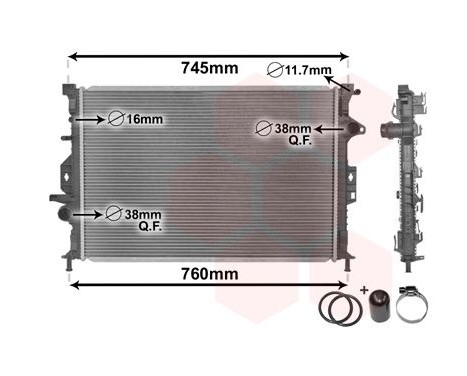 Radiator, engine cooling *** IR PLUS *** 18002425 International Radiators Plus, Image 2