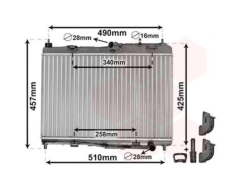 Radiator, engine cooling *** IR PLUS *** 18002440 International Radiators Plus