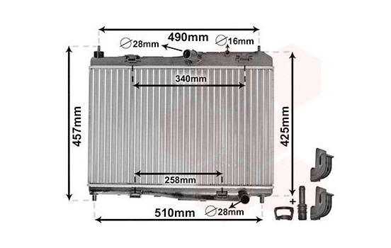 Radiator, engine cooling *** IR PLUS *** 18002440 International Radiators Plus