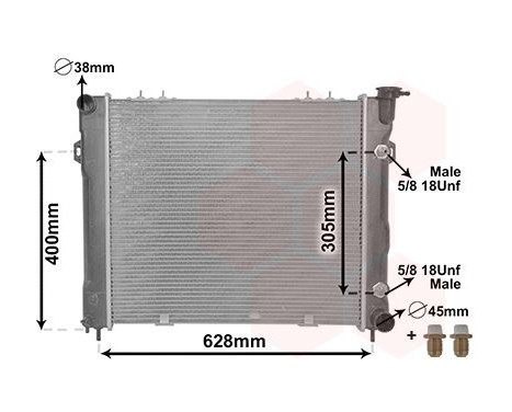 Radiator, engine cooling *** IR PLUS *** 21002007 International Radiators Plus, Image 2