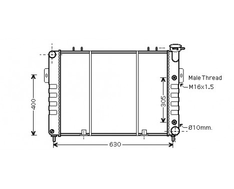 Radiator, engine cooling *** IR PLUS *** 21002037 International Radiators
