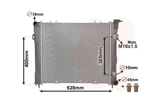 Radiator, engine cooling *** IR PLUS *** 21002037 International Radiators, Image 3