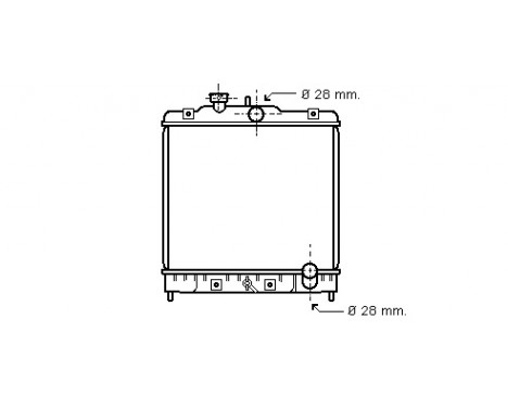 Radiator, engine cooling *** IR PLUS *** 25002031 International Radiators Plus, Image 2