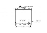 Radiator, engine cooling *** IR PLUS *** 25002067 International Radiators Plus