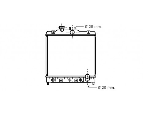 Radiator, engine cooling *** IR PLUS *** 25002069 International Radiators Plus