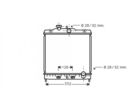 Radiator, engine cooling *** IR PLUS *** 25002121 International Radiators Plus