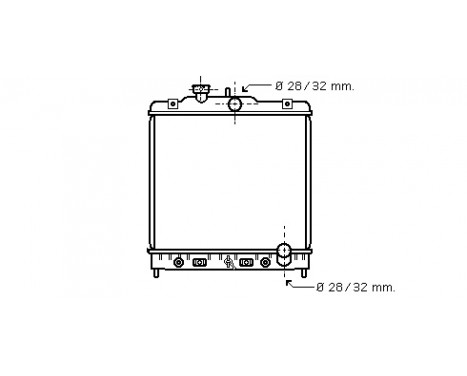 Radiator, engine cooling *** IR PLUS *** 25002122 International Radiators Plus, Image 2