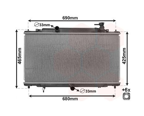 Radiator, engine cooling *** IR PLUS *** 27002280 International Radiators Plus, Image 2