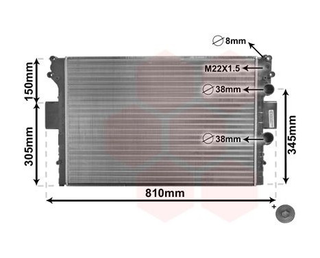 Radiator, engine cooling *** IR PLUS *** 28002049 International Radiators Plus, Image 3