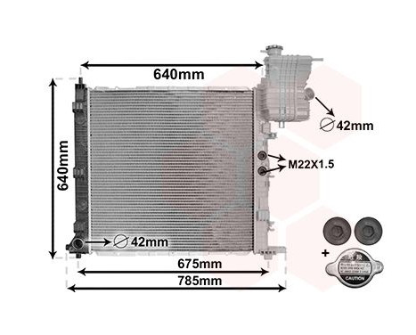 Radiator, engine cooling *** IR PLUS *** 30002218 International Radiators Plus, Image 2