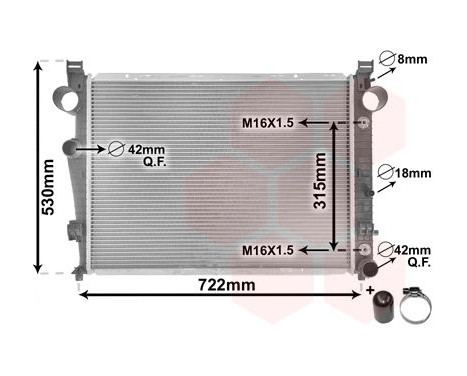 Radiator, engine cooling *** IR PLUS *** 30002301 International Radiators Plus, Image 3