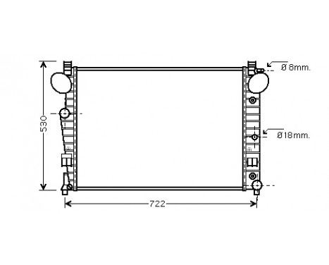 Radiator, engine cooling *** IR PLUS *** 30002301 International Radiators Plus