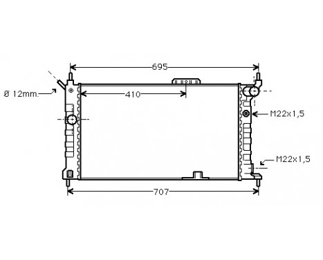 Radiator, engine cooling *** IR PLUS *** 37002091 International Radiators Plus